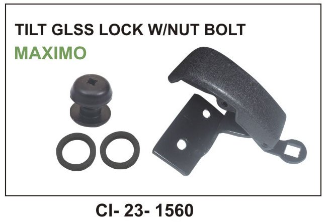 TILT GLASS LOCK W/FITTING MAXIMO