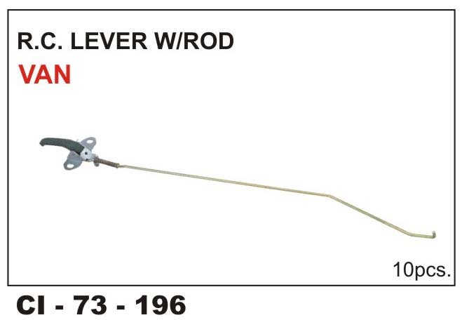 RC LEVER W/ROD W/O/PLATE VAN