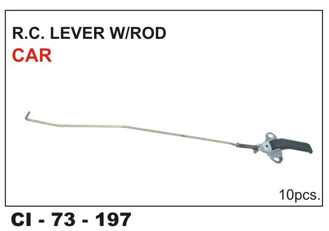 RC LEVER W/ROD W/O/PLATE CAR