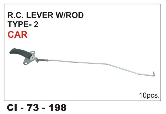 RC LEVER W/ROD W/O/PLATE T2 CAR