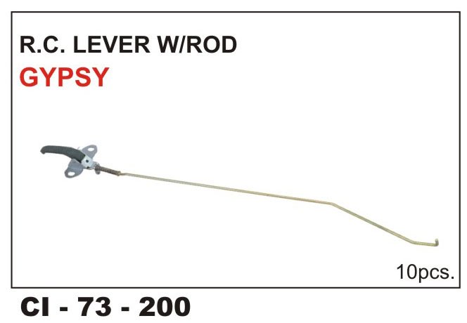 RC LEVER W/ROD W/O/PLATE GYPSY
