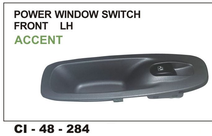 POWER WINDOW SWITCH ACCENT FRONT LEFT