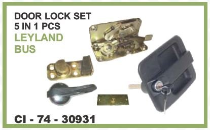 DOOR LOCK SET 5 IN 1 PCS LEYLAND BUS (KIT OF  5 PCS)