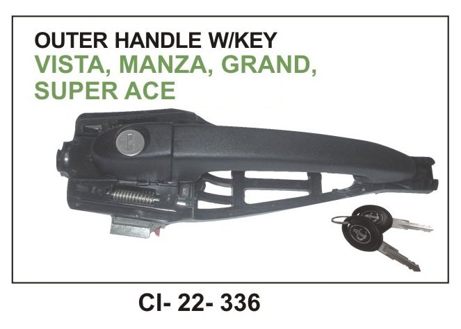 OUTER HANDLE VISTA, MANZA,GRANDE, SUPER ACE WITH KEYS 