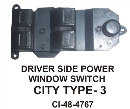 DRIVER SIDE POWER WINDOW SWITCH CITY TYPE-3 FRONT RIGHT