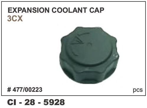 EXPANSION COOLANT CAP JCB 3CX 4CX NEW MODEL