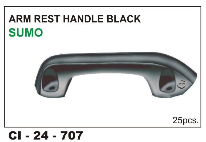 ARM REST HANDLE SUMO, ARMADA  BLACK (TATAHCV & TATAPASSENGER)