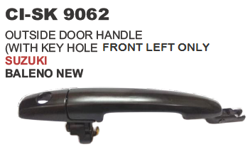 OUTER HANDLE BALENO W/KEY HOLE FRONT LEFT ONLY