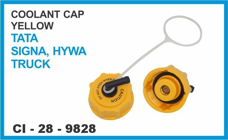 COOLANT CAP YELLOW TATA  SIGNA/HYWA TRUCK 