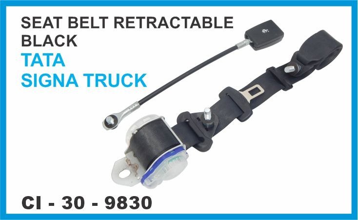 SEAT BELT RETRACTABLE BLACK TATA SIGNA  TRUCK