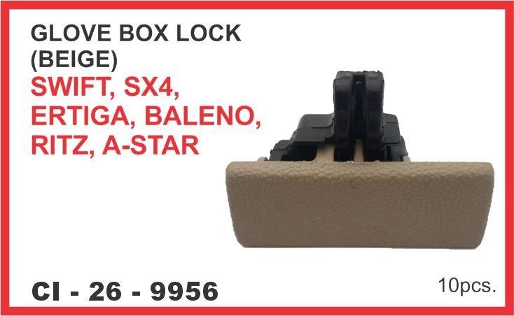 GLOVE BOX LOCK BEIGE SWIFT,SX4,ERTIGA,BALENO,RITZ,A-STAR
