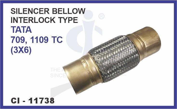 SILENCER BELLOW TATA 709,1109 TC (3×6) INTERLOCK TYPE