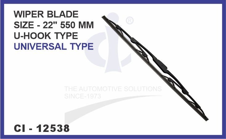 WIPER BLADE ASSEMBLY  22 INCH- 550 MM U-HOOK