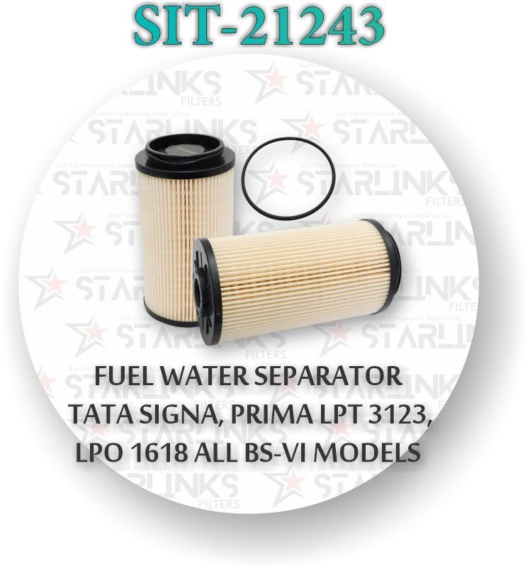 FUEL WATER SEPARATOR FOR BS6 ALL MODELS FOR TATA SIGNA  TATA PRIMA  LPT 3123 LPO 1618