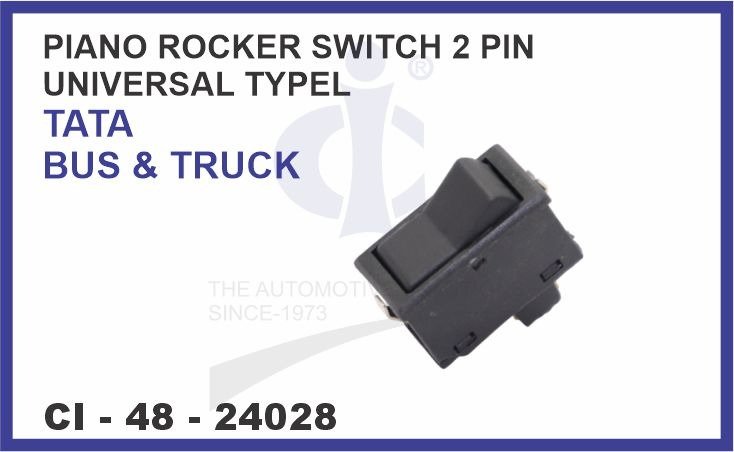 PIANO ROCKER SWITCH 2 PIN TATA TRUCK