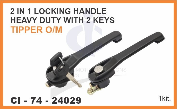  2 IN 1 LOCKING HANDLE (HEAVY DUTY) WITH 2 KEYS  TATA TIPPER O/M.