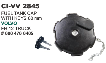 FUEL TANK CAP W/ KEYS  ACTROS, BHARAT BENZ