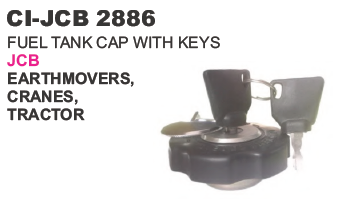 FUEL TANK CAP W/ KEYS EARTHMOVERS, JCB CI-5906