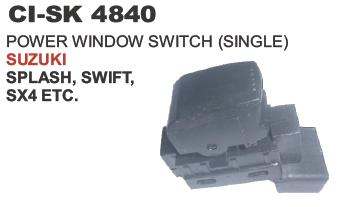 POWER WINDOW SWITCH (SINGLE) SUZUKI SPLASH ,SWIFT, SX4 ETC.